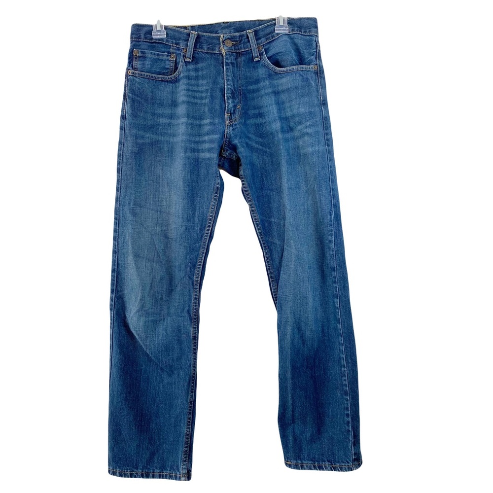Levi’s 514 32x30 100% Cotton Dark Wash Mens Denim Jeans Slim Straight Stretch